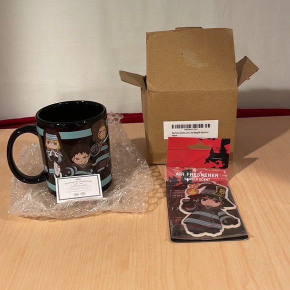 Fire Force Ceramic Coffee Mug/Vanilla Air Fresher. - Picture 4 of 8
